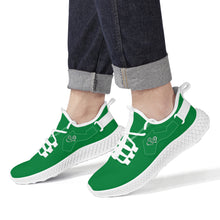 Load image into Gallery viewer, Ti Amo I love you - Exclusive Brand  - Fun Green -  Double Heart - Womens Mesh Knit Shoes - White Soles
