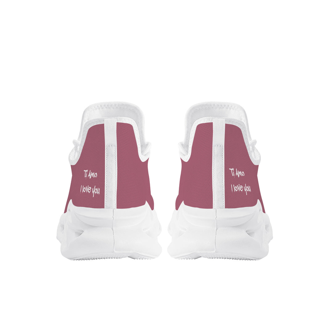 Ti Amo I love you - Exclusive Brand  - Tapestry - Mens / Womens - Flex Control Sneakers- White Soles
