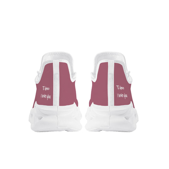 Ti Amo I love you - Exclusive Brand  - Tapestry - Mens / Womens - Flex Control Sneakers- White Soles