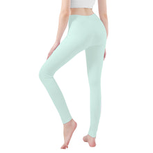 Load image into Gallery viewer, Ti Amo I love you - Exclusive Brand  - White Ice - White Daisy -  Yoga Leggings
