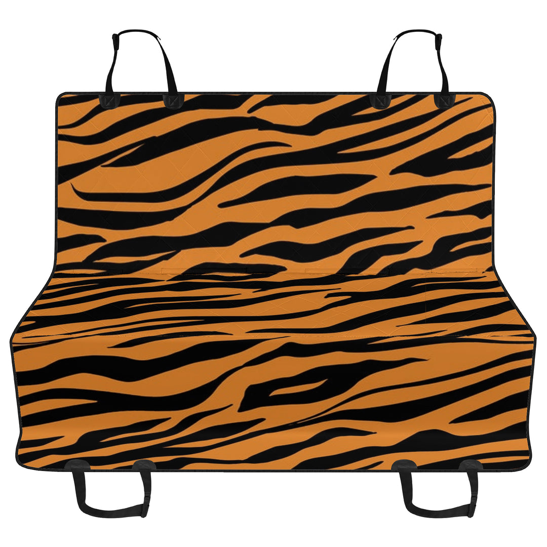 Ti Amo I love you - Exclusive Brand - Zest & Black Tiger Stripe - Car Pet Seat Covers