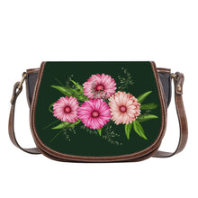 Load image into Gallery viewer, Ti Amo I love you - Exclusive Brand - Celtic - Pink Floral - Saddle Bag
