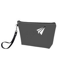 Load image into Gallery viewer, Ti Amo I love you - Exclusive Brand  - Davy&#39;s Grey - Paper Airplane - Sling Cosmetic Bag
