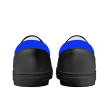 Load image into Gallery viewer, Ti Amo I love you - Exclusive Brand  - Blue Blue Eyes - Double Black Heart - Kids Slip-on shoes - Black Soles
