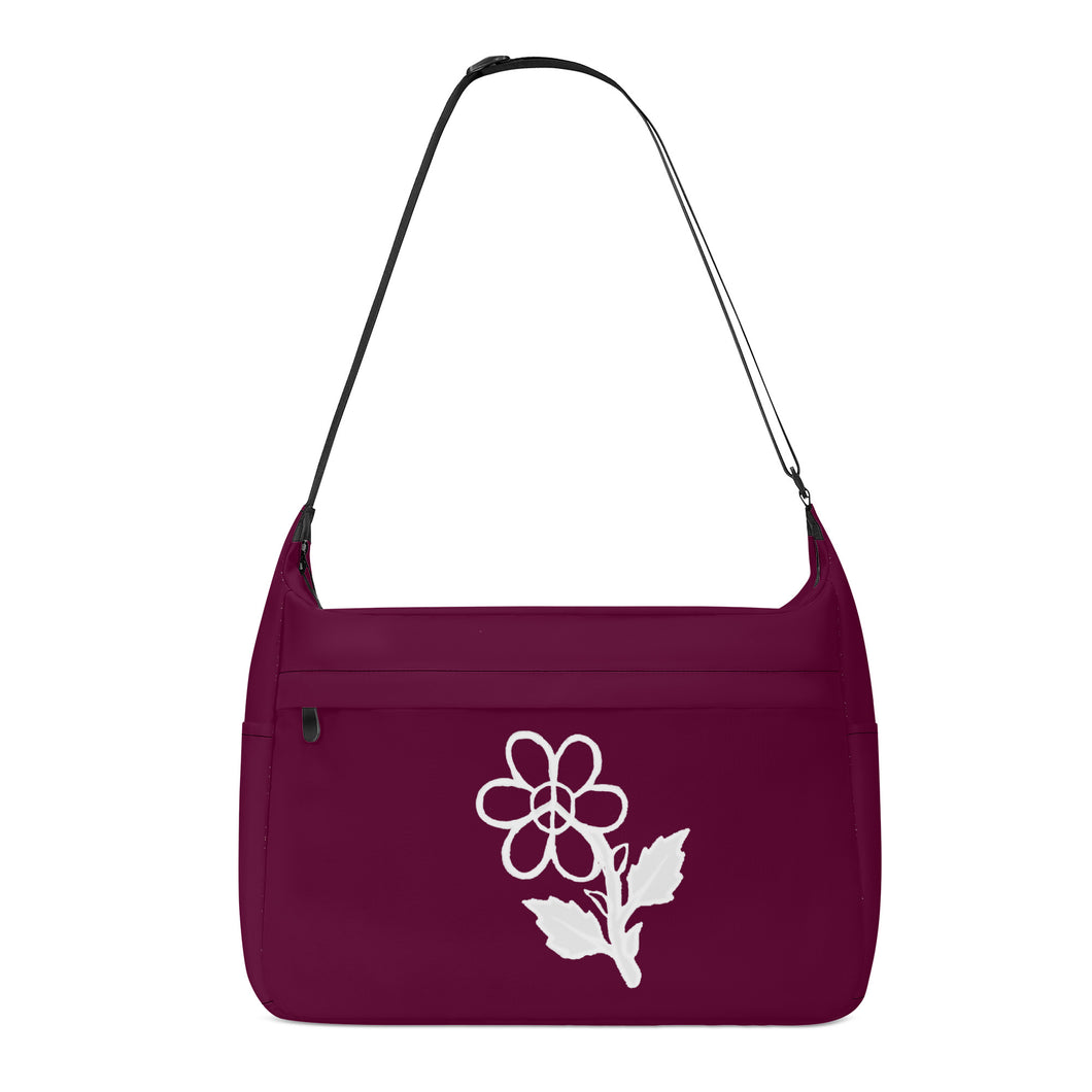 Ti Amo I love you - Exclusive Brand - Bordeaux - White Daisy - Journey Computer Shoulder Bag