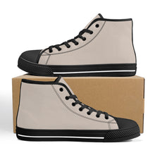 Load image into Gallery viewer, Ti Amo I love you - Exclusive Brand - High-Top Canvas Shoes - Black Soles
