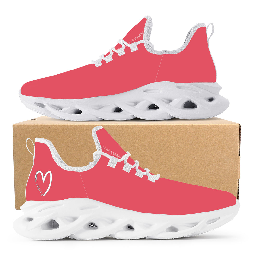 Ti Amo I love you  - Exclusive Brand  - Mandy - White Heart - Flex Control Sneaker - White Soles