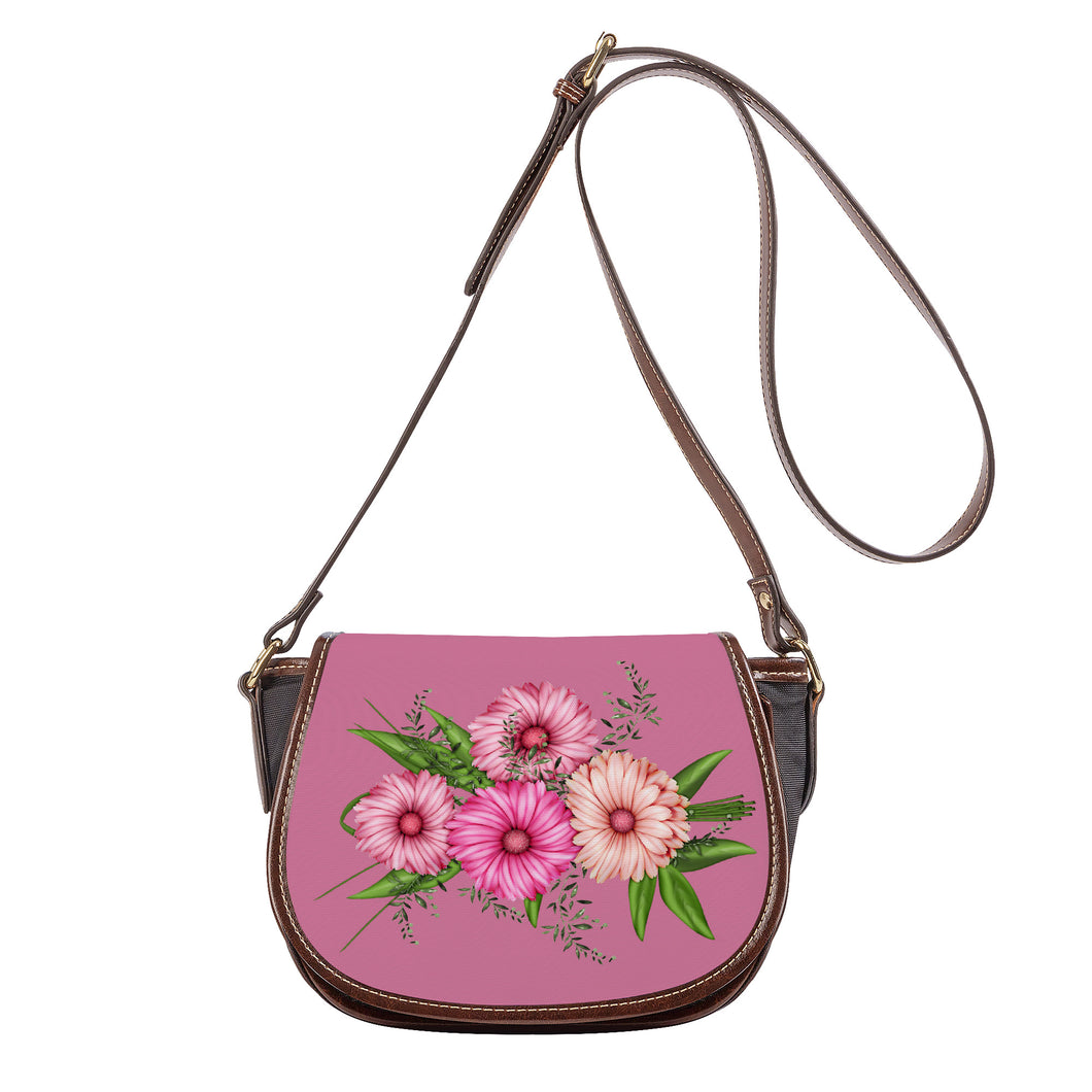 Ti Amo I love you - Exclusive Brand - Charm - Floral Bouquet - Saddle Bag