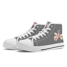 Load image into Gallery viewer, Ti Amo I love you - Exclusive Brand - High-Top Canvas Shoes - White Soles
