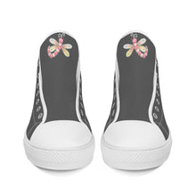 Load image into Gallery viewer, Ti Amo I love you - Exclusive Brand - High-Top Canvas Shoes - White Soles
