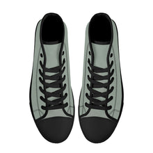 Load image into Gallery viewer, Ti Amo I love you - Exclusive Brand - High-Top Canvas Shoes - Black Soles
