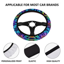 Load image into Gallery viewer, Ti Amo I love you - Exclusive Brand - Blue Zodiac, Curious Blue, Malachite, Purple Heart - Tie-Dye - Car Steering Wheel Covers
