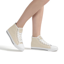 Load image into Gallery viewer, Ti Amo I love you  - Exclusive Brand - Unisex High-Top Canvas Shoes - White Soles
