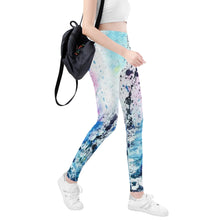 Load image into Gallery viewer, Ti Amo I love you - Exclusive Brand - Splatter - Womens / Teen Girls / Womens Plus Size - Yoga Leggings - Sizes XS-3XL
