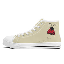 Load image into Gallery viewer, Ti Amo I love you - Exclusive Brand - High-Top Canvas Shoes - White Soles
