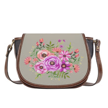 Load image into Gallery viewer, Ti Amo I love you - Exclusive Brand - Thunder - Floral Bouquet - Saddle Bag
