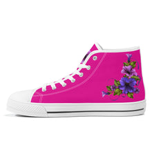 Load image into Gallery viewer, Ti Amo I love you - Exclusive Brand - High-Top Canvas Shoes - White Soles
