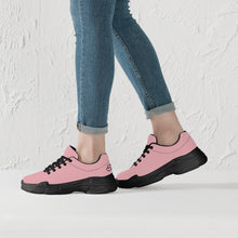 Load image into Gallery viewer, Ti Amo I love you  - Exclusive Brand  - Mandys Pink - Double Black Heart - Chunky Sneakers - Black Soles
