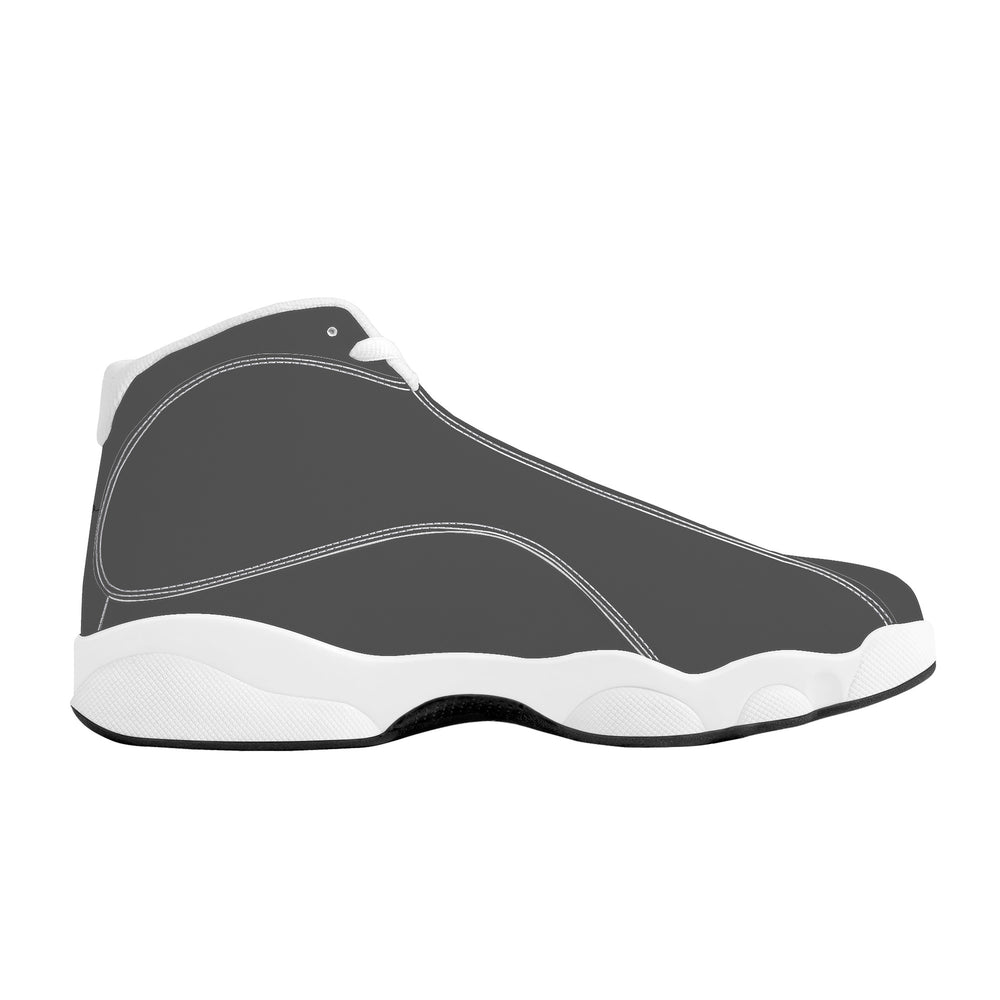 Ti Amo I love you - Exclusive Brand  - Davy's Grey - Mens / Womens - Unisex  Basketball Shoes - White Soles