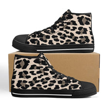 Load image into Gallery viewer, Ti Amo I love you - Exclusive Brand - Womens High-Top Canvas Shoes - Black Soles - Sizes 5-12
