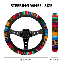 Load image into Gallery viewer, Ti Amo I love you - Exclusive Brand - Leopard &amp; Stripes - Car Steering Wheel Covers
