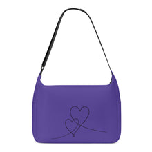 Load image into Gallery viewer, Ti Amo I love you - Exclusive Brand - Gigas Purple - Double Script Heart - Journey Computer Shoulder Bag
