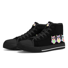 Load image into Gallery viewer, Ti Amo I love you - Exclusive Brand - High-Top Canvas Shoes - Black Soles
