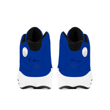 Load image into Gallery viewer, Ti Amo I love you  - Exclusive Brand  - Airforce Blue - Mens / Womens - Unisex Basketball Shoes - Black Laces
