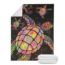 Load image into Gallery viewer, Ti Amo I love you - Exclusive Brand - Turtle - Micro Fleece Blankets
