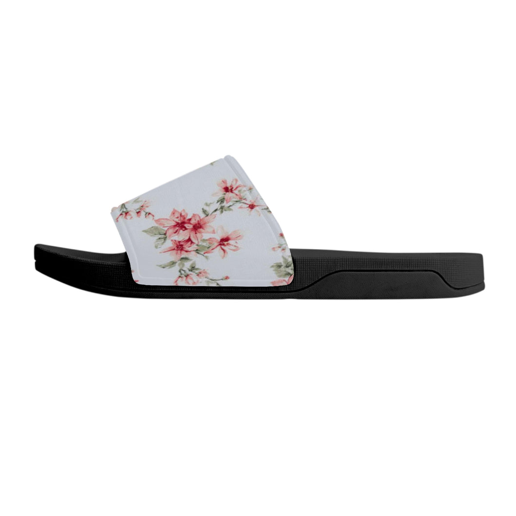 Ti Amo I love you - Exclusive Brand  - Mischka & Matrix Floral- Slide Sandals - Black Soles