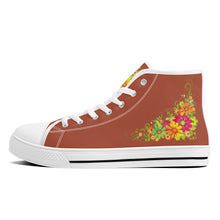 Load image into Gallery viewer, Ti Amo I love you - Exclusive Brand - High-Top Canvas Shoes - White Soles
