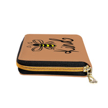 Load image into Gallery viewer, Ti Amo I love you - Exclusive Brand  - Whiskey - Bee Kind - Zipper Purse Clutch Bag
