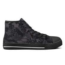 Load image into Gallery viewer, Ti Amo I love you - Exclusive Brand - High-Top Canvas Shoes - Black Soles
