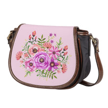 Load image into Gallery viewer, Ti Amo I love you - Exclusive Brand - Cherub Pink - Floral Bouquet -  Saddle Bag
