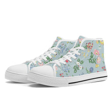 Load image into Gallery viewer, Ti Amo I love you - Exclusive Brand - High-Top Canvas Shoes - White Soles
