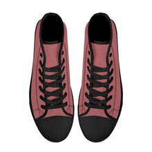 Load image into Gallery viewer, Ti Amo I love you - Exclusive Brand - High-Top Canvas Shoes - Black Soles
