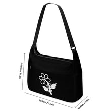 Load image into Gallery viewer, Ti Amo I love you - Exclusive Brand - Black - White Daisy - Journey Computer Shoulder Bag
