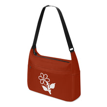 Load image into Gallery viewer, Ti Amo I love you - Exclusive Brand - Dark Red 2 - White Daisy - Journey Computer Shoulder Bag
