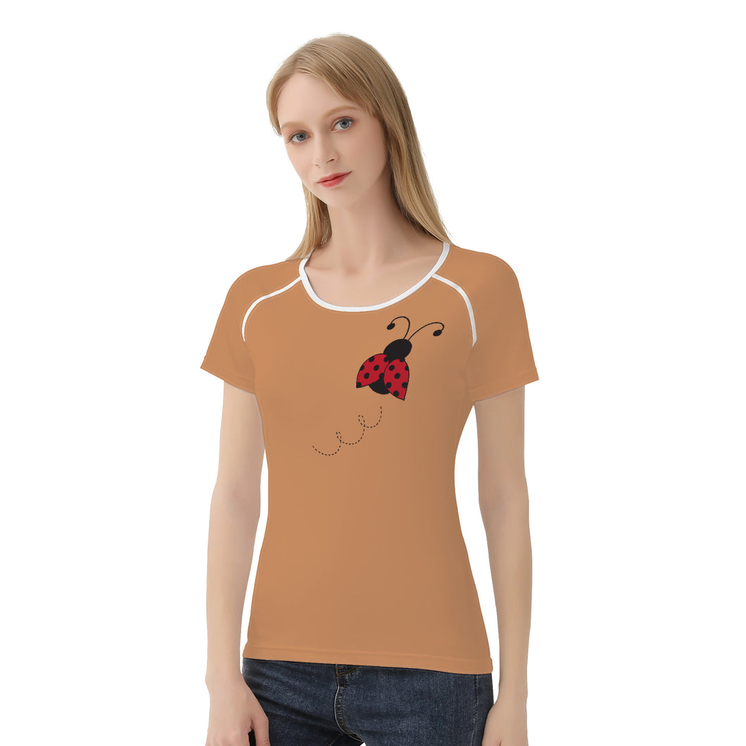 Ti Amo I love you - Exclusive Brand  -Whiskey -  Ladybug - Women's T shirt - Sizes XS-2XL