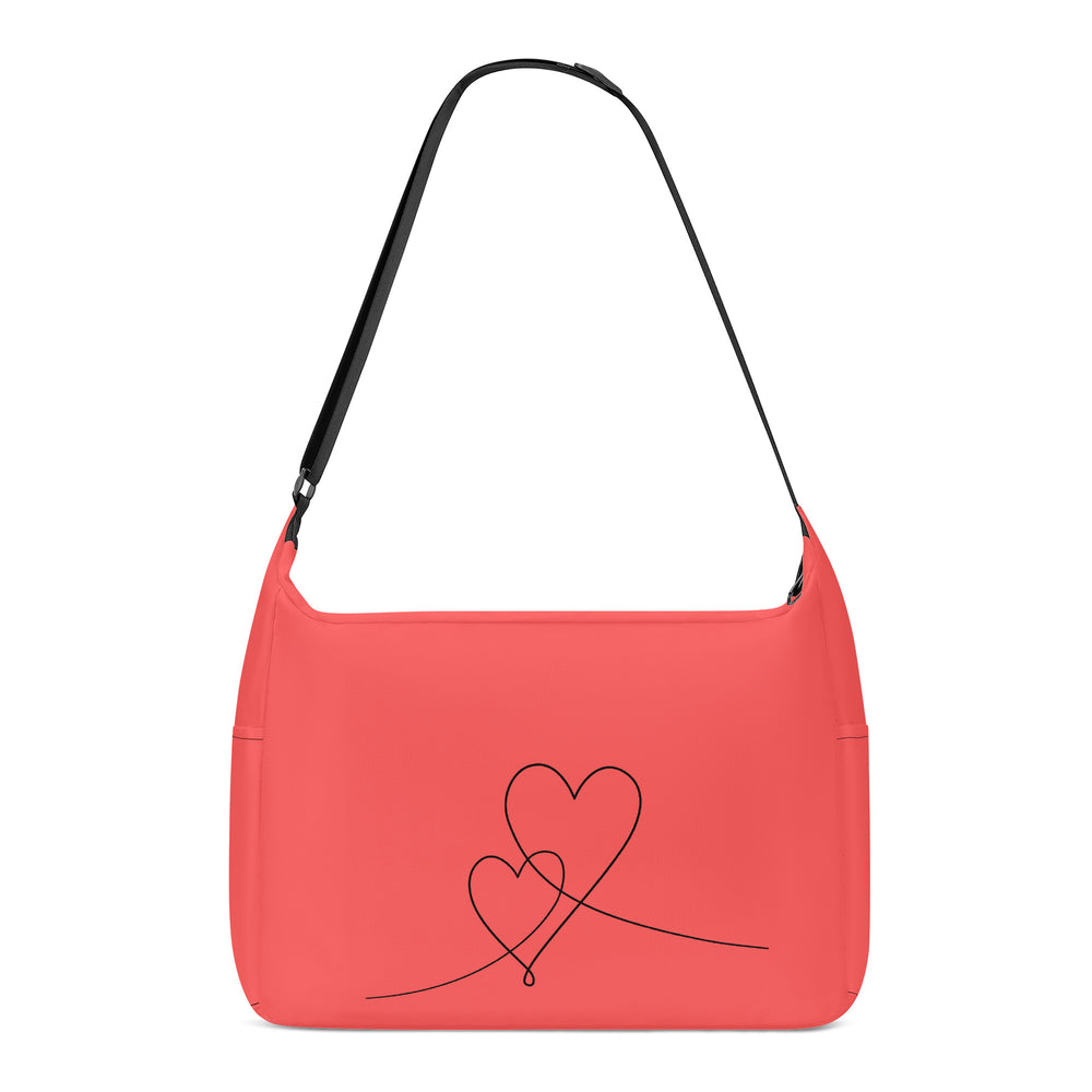 Ti Amo I love you - Exclusive Brand - Persimmon - Double Script Heart - Journey Computer Shoulder Bag