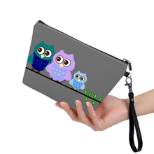 Load image into Gallery viewer, Ti Amo I love you - Exclusive Brand  - Dove Gray - 3 Owls - Sling Cosmetic Bag
