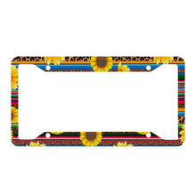 Load image into Gallery viewer, Ti Amo I love you - Exclusive Brand - Leopard &amp; Sunflowers License Plate Frames
