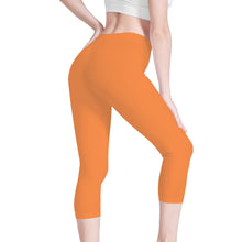 Load image into Gallery viewer, Ti Amo I love you - Exclusive Brand - Coral -  Angry Fish - Capri Yoga Leggings - Sizes XS-3XL
