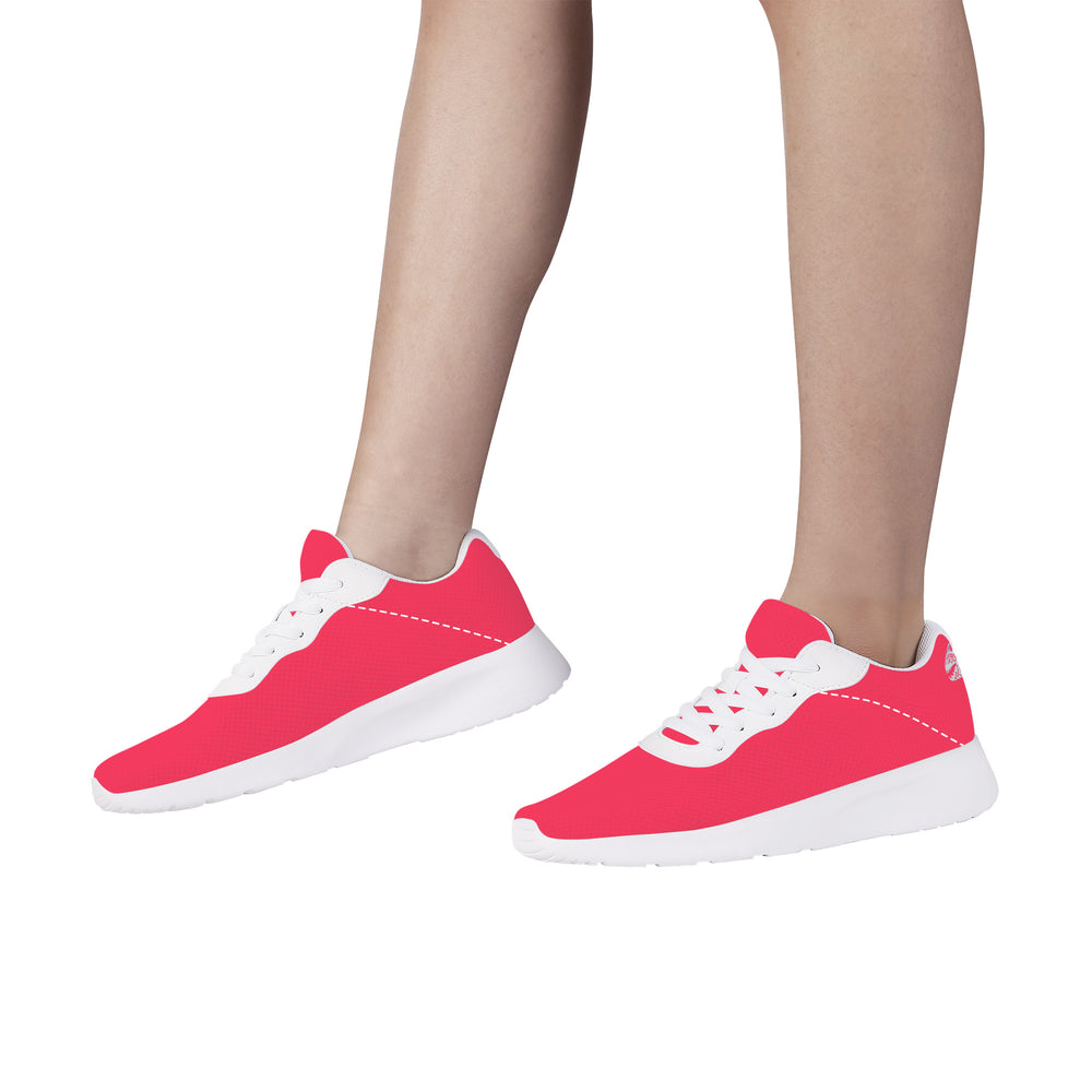 Ti Amo I love you  - Exclusive Brand  - Radical Red  - Air Mesh Running Shoes - White Soles