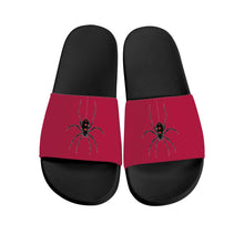 Load image into Gallery viewer, Ti Amo I love you - Exclusive Brand  - Cardinal - Spider - Slide Sandals - Black Soles
