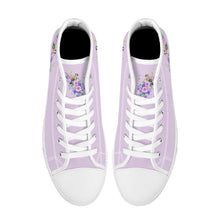 Load image into Gallery viewer, Ti Amo I love you - Exclusive Brand - High-Top Canvas Shoes - White Soles
