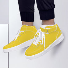 Load image into Gallery viewer, Ti Amo I love you - Exclusive Brand - Aesthetic Yellow - High Top Unisex Sneakers
