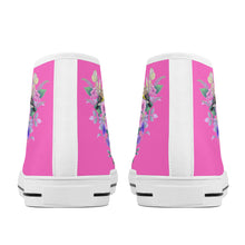 Load image into Gallery viewer, Ti Amo I love you - Exclusive Brand - High-Top Canvas Shoes - White Soles
