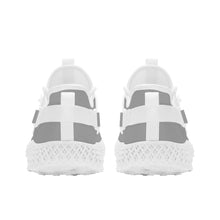 Load image into Gallery viewer, Ti Amo I love you - Exclusive Brand  - Silver Chalice - Double Heart - Womens Mesh Knit Shoes - White Soles
