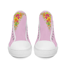 Load image into Gallery viewer, Ti Amo I love you - Exclusive Brand - High-Top Canvas Shoes - White Soles
